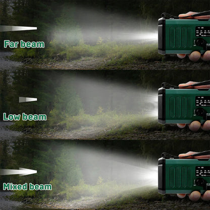 Nødradio m. Powerbank 10.000 mAh